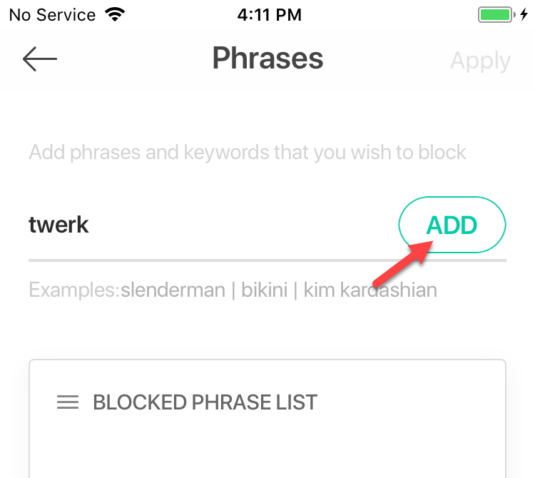 How To Block Keywords or Phrases on the Mobicip